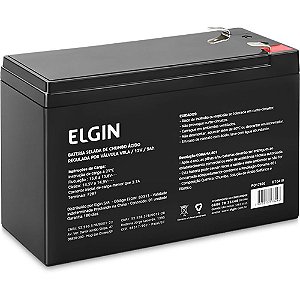 Bateria Selada 12V 9AH VRLA Chumbo Terminal F2 para Sistemas de Emergência