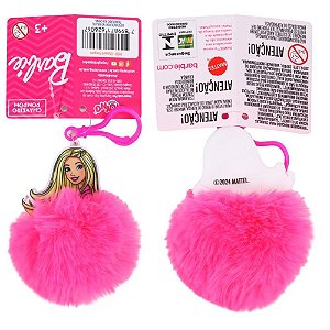 Chaveiro Barbie com Pompom Display com 24 Unidades