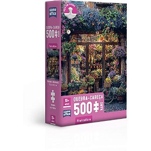 QUEBRA-CABEÇA Cartonado Floricultura 500 Peças Bucólico e Relaxante