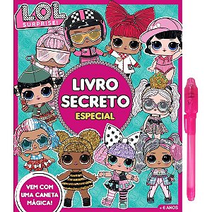 Diário LOL Surprise Livro Secreto com Caneta Mágica