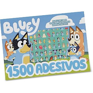 Livro com Adesivos Bluey 1500 Adesivos e Páginas para Colorir