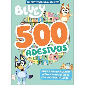 Livro com Adesivos Bluey Superlivro 500 Adesivos