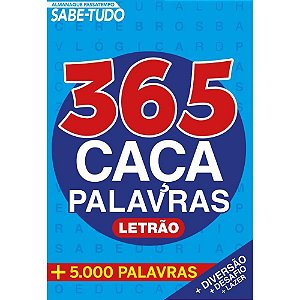 Livro de Atividades 365 Caça Palavras Passatempo com Exercícios Diários