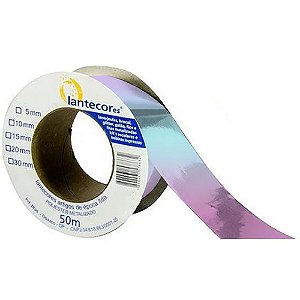 Fita Metaloide Decorativa 20MM X 35M IRIS com Brilho Iridescente
