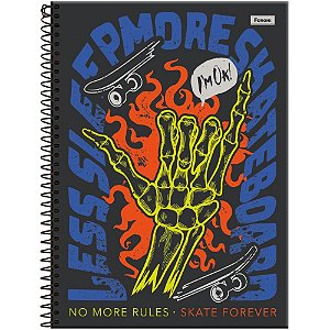 Caderno 10X1 Capa Dura DRIP 160 Folhas Pacote com 4 Unidades