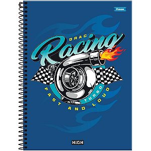 Caderno 15X1 Capa Dura HIGH Masculino 240 Folhas Pacote com 2