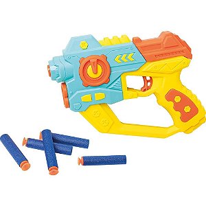 Lançador Disparador Gunman com 6 Dardos de Espuma 22CM