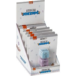 Borracha Decorada Jokenpô Display com 6 Blisters com 2 Unidades
