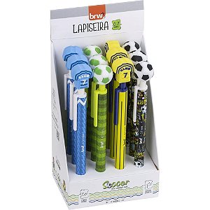 Lapiseira 0.7MM Soccer Plástica Sortidas Display com 12 Unidades