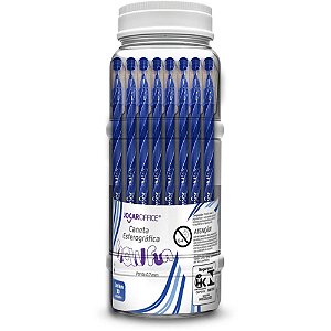 Caneta Esferográfica WOW FUN 0.7MM Azul (pote com 30 Unidades)