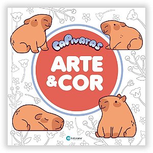 Livro Infantil de Colorir ARTE e COR Capivaras 27X27 com 36 Páginas