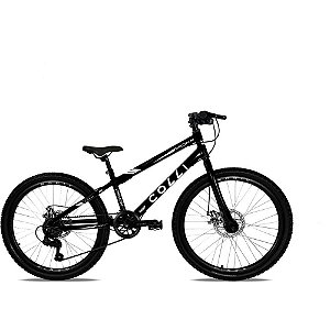 Bicicleta ARO 24 Airon Preta com Freio a Disco e 7 Velocidades