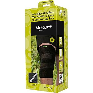 Joelheira com Hastes e Cintas Ajustáveis FLEX em Neoprene Tamanho único