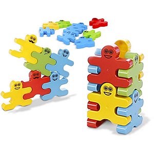 Brinquedo para Montar Equilibristas 304 Peças com Sacola