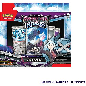 Jogo de Cartas Pokémon DECK Batalha Rivais Marine VS. Steven