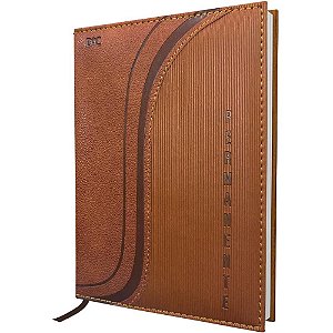 Agenda Permanente Marrom 168 Folhas 134X190MM