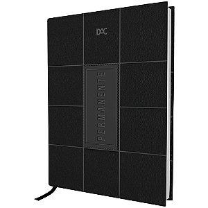 Agenda Permanente Preta 168 Folhas 134X190MM