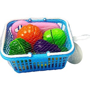 Brincando de Casinha Cestinha Legumes CREC 9 Peças Sortido TOY MIX