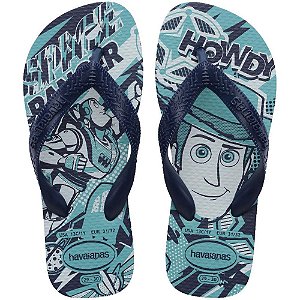Chinelo Havaianas Infantil KIDS Disney Azul Tamanho 25/26