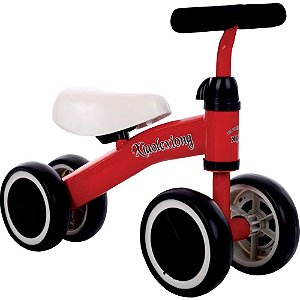 Bicicleta Infantil Vermelha de Equilíbrio Triciclo Balance Bike 40KG