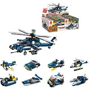 Brinquedo para Montar Combat Zones Series Polícia Sortido (display com 8)
