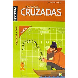 Livro de Atividades Palavras Cruzadas Nível 2030 32 Páginas Pacote com 10