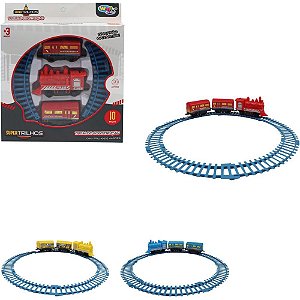 Locomotiva Ferrorama KIDS 30CM com 9 Peças Sortidas