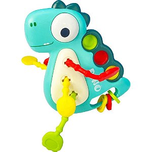 Mordedor e Chocalho Interativo Dino – para Bebês +4 Meses