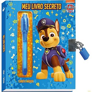 Diário Secreto Patrulha Canina Chase Azul com Caneta Mágica