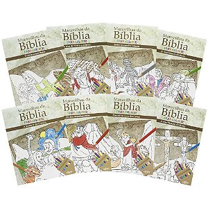 Livro Infantil de Colorir Maravilhas da Bíblia 16 Páginas