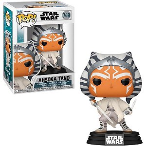Boneco Funko POP STAR WARS Ahsoka Tano com Sabres de LUZ Original
