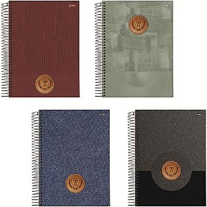 Caderno Brochura 1/4 Capa Dura Yale 80 Folhas Pacote com 5 Unidades