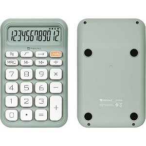 Calculadora Mesa 12 Dígitos Verde Solar e Bateria PC130