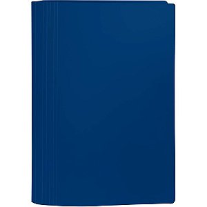 Pasta Classificador Rápido Plástica com Grampo Azul Pacote com 10