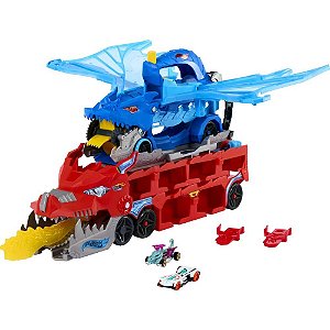 Hot Wheels CITY Dual Dragon com Caminhão, Pista e 2 Carros