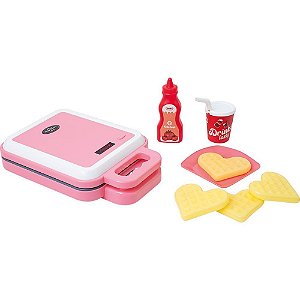 Brincando de Casinha Máquina de Waffle com Som e LUZ 20X14CM