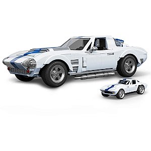 Mega HOT Wheels Corvette GRAND SPORT 1:16 com 918 Peças Montável