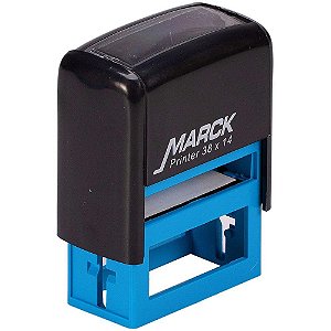 Carimbo Manual MARCK 38X14MM Preto com Borracha Vulcanizada