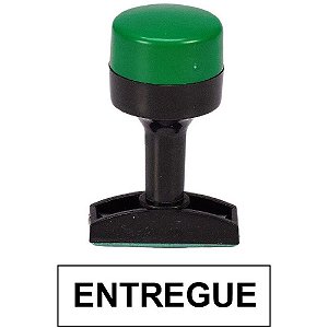 Carimbo Entregue Padronizado Manual 14X38MM Pacote com 6