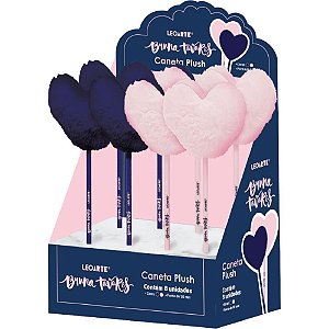 Caneta Esferográfica Bruna Tavares Pompom 1.0MM 2 Cores Display com 8
