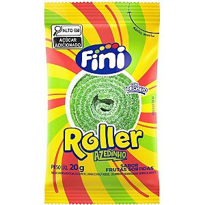 Doce Tiras Roller Frutas Cítricas 20G (display com 12 Unidades)