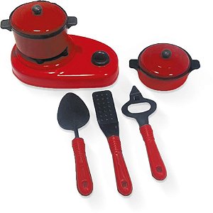 Kit Cozinha Brincando de Casinha RED Pequeno com 4 Módulos Sortidos