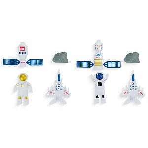 Brincando de Profissões Astronauta Explorador com Satélite e Jato