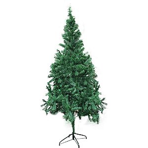 árvore de Natal Verde 210CM com 600 Galhos para Decoração - KIT