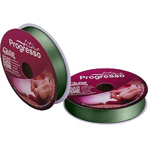 Fita de Cetim Verde Oliva 22MM X 50M Rolo