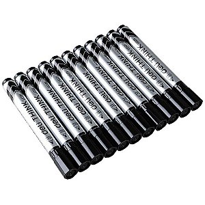 Pincel Quadro Branco Ponta Redonda 2,0MM Preto Caixa com 12