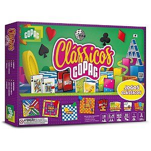 Jogo de Tabuleiro KIT de Clássicos Copag com 8 Jogos Reunidos