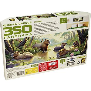 QUEBRA-CABEÇA Cartonado Capivaras 350 Peças Panorama