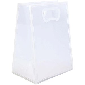 Sacola para Presente Lisa PP ALÇA Plana Fosca 30X23X15CM Pacote C/ 10