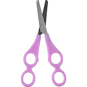 Tesoura Escolar Dupla 17CM Inclusiva Display C/ 12 Unidades